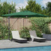 Roma parasol grønn 286 x 284 x 270 cm Aluminium og polyester