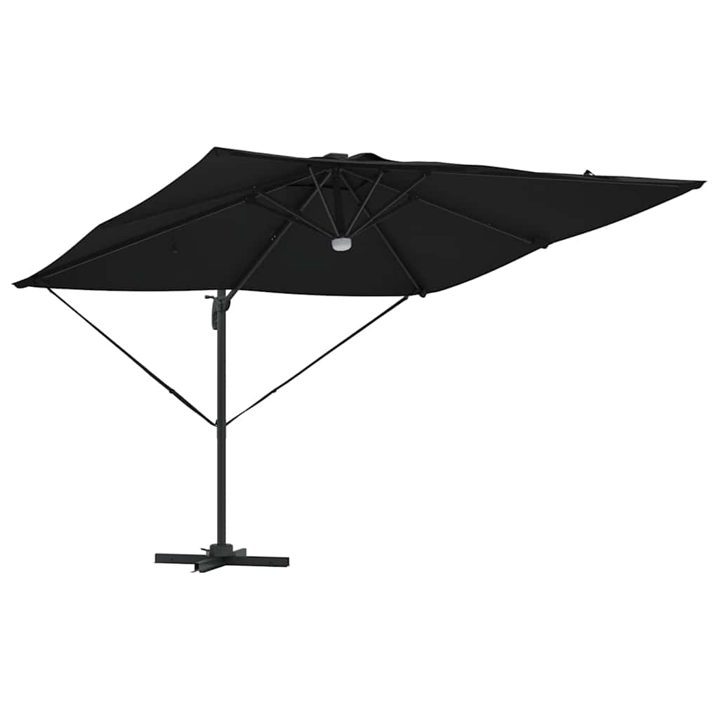 Roma parasol Svart 286 x 284 x 270 cm Aluminium og polyester