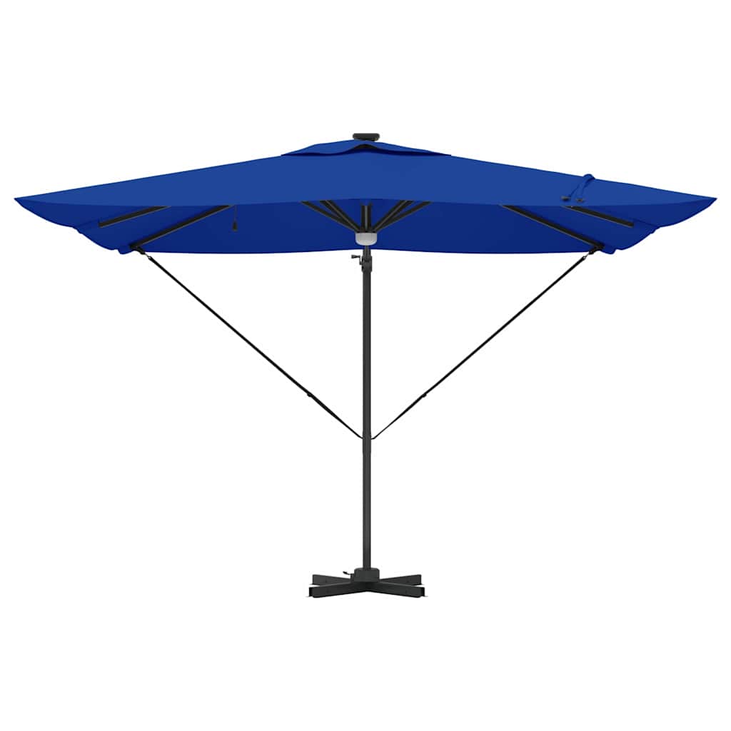 Roma parasol Blå 286 x 284 x 270 cm Aluminium og polyester