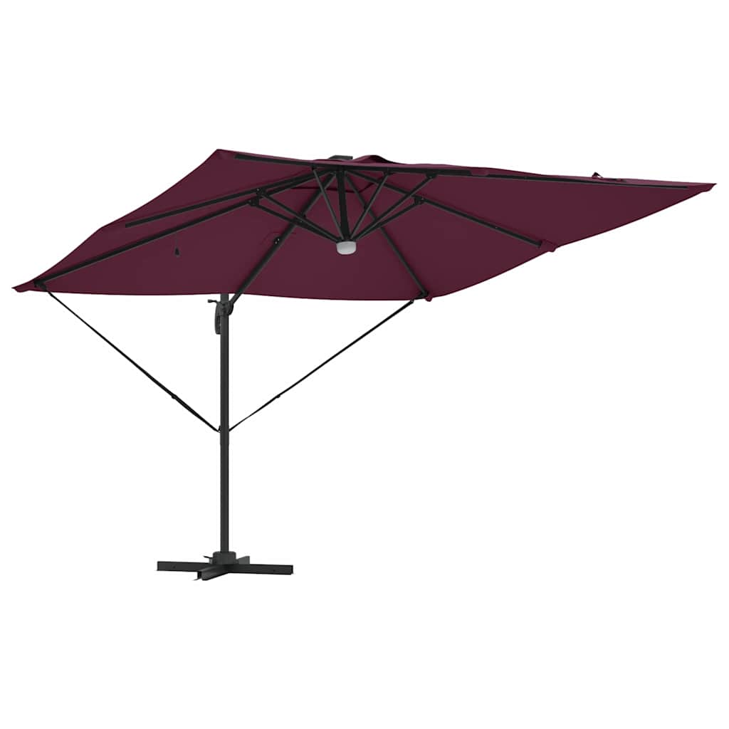 Roma parasol Rød 286 x 284 x 270 cm Aluminium og polyester