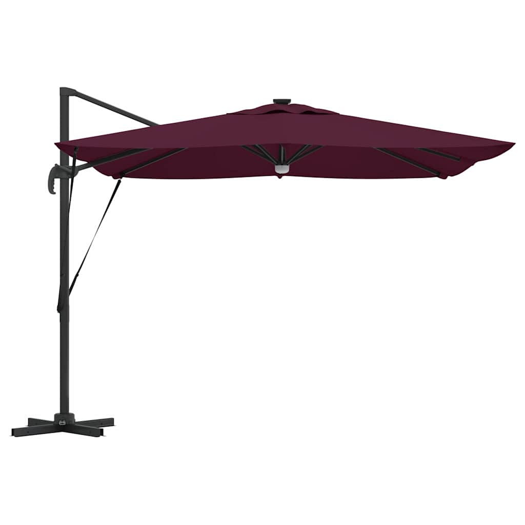 Roma parasol Rød 286 x 284 x 270 cm Aluminium og polyester