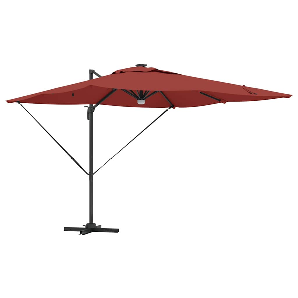 Roma parasol Rød 286 x 284 x 270 cm Aluminium og polyester