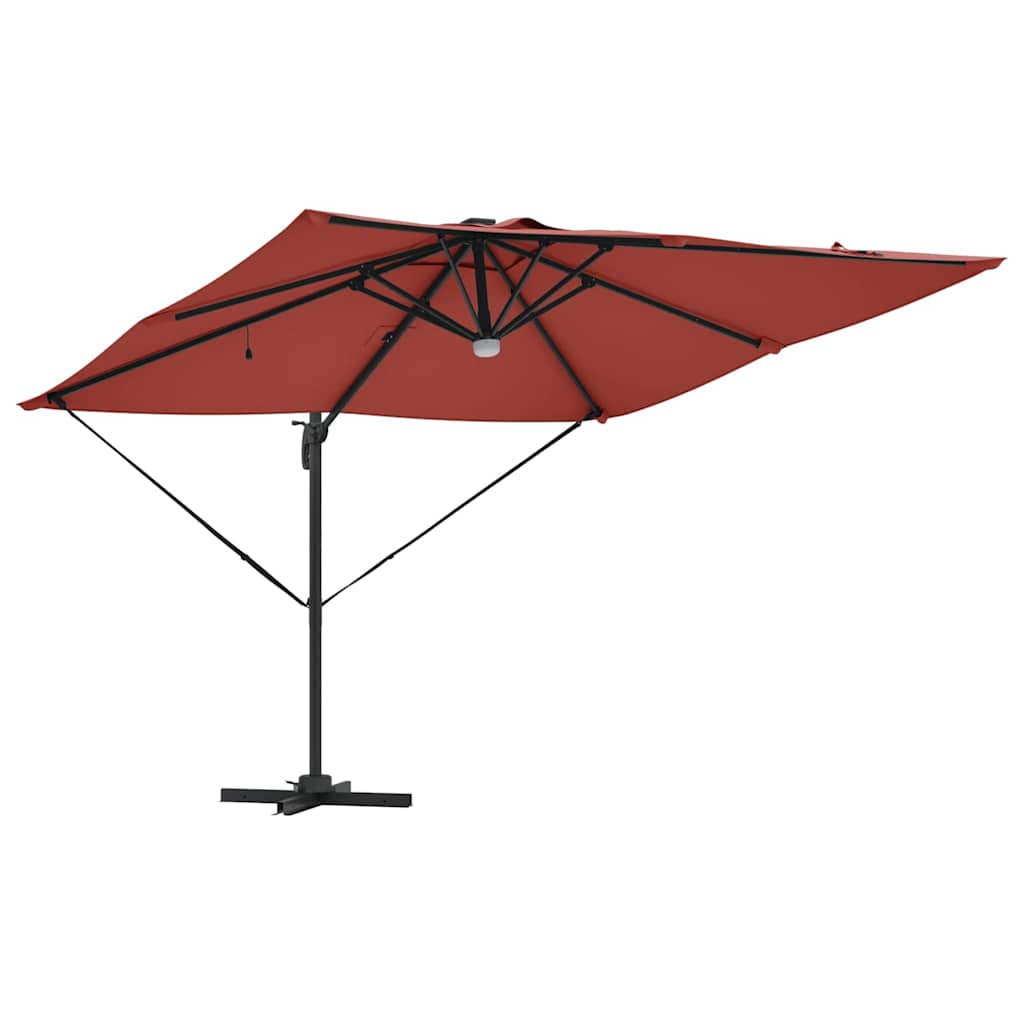 Roma parasol Rød 286 x 284 x 270 cm Aluminium og polyester