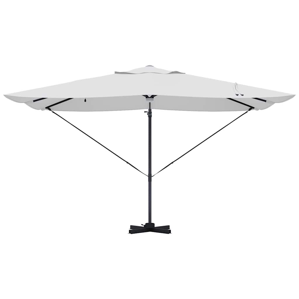 Parasoll sand 351 x 250 x 253 cm Polyester og aluminium