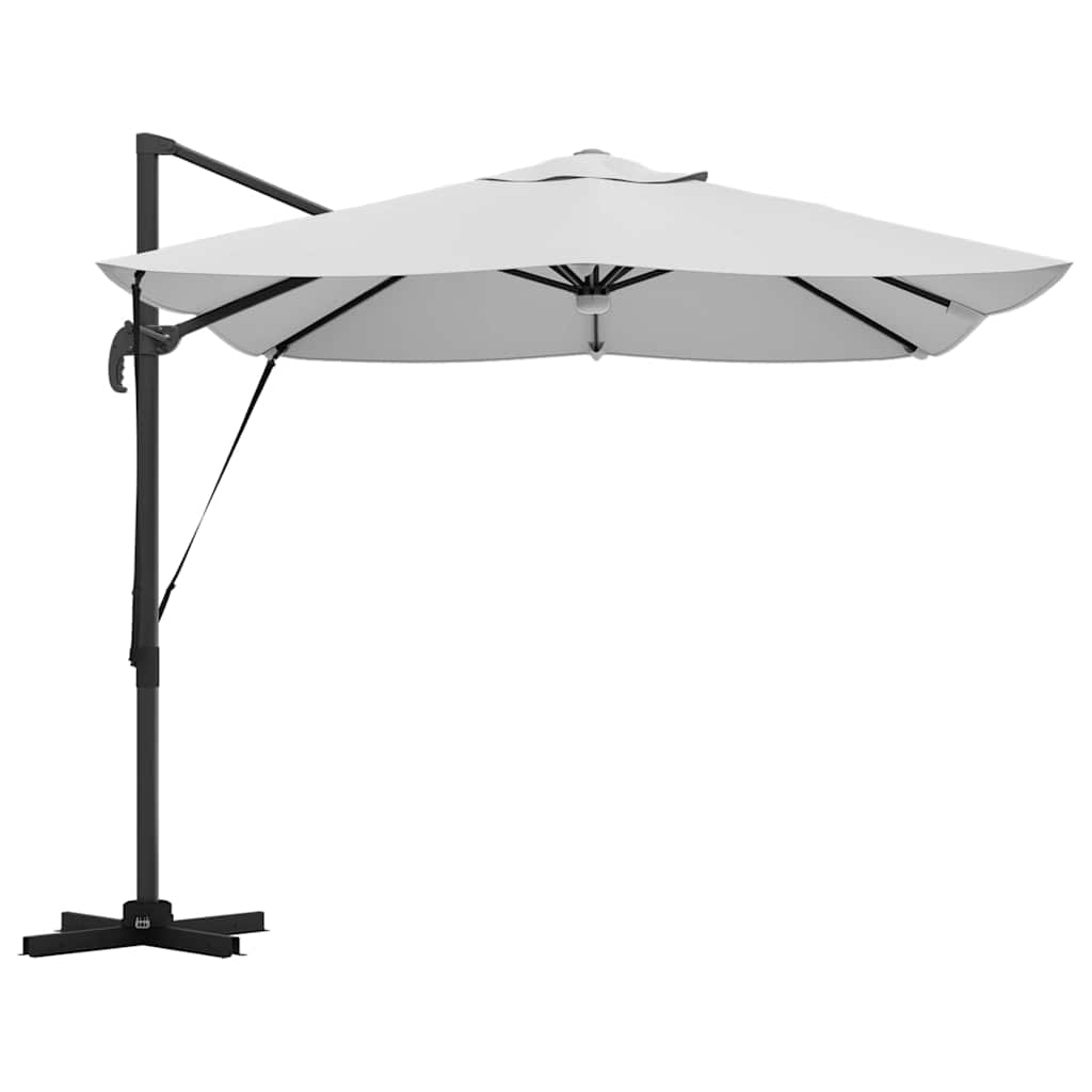Parasoll sand 351 x 250 x 253 cm Polyester og aluminium