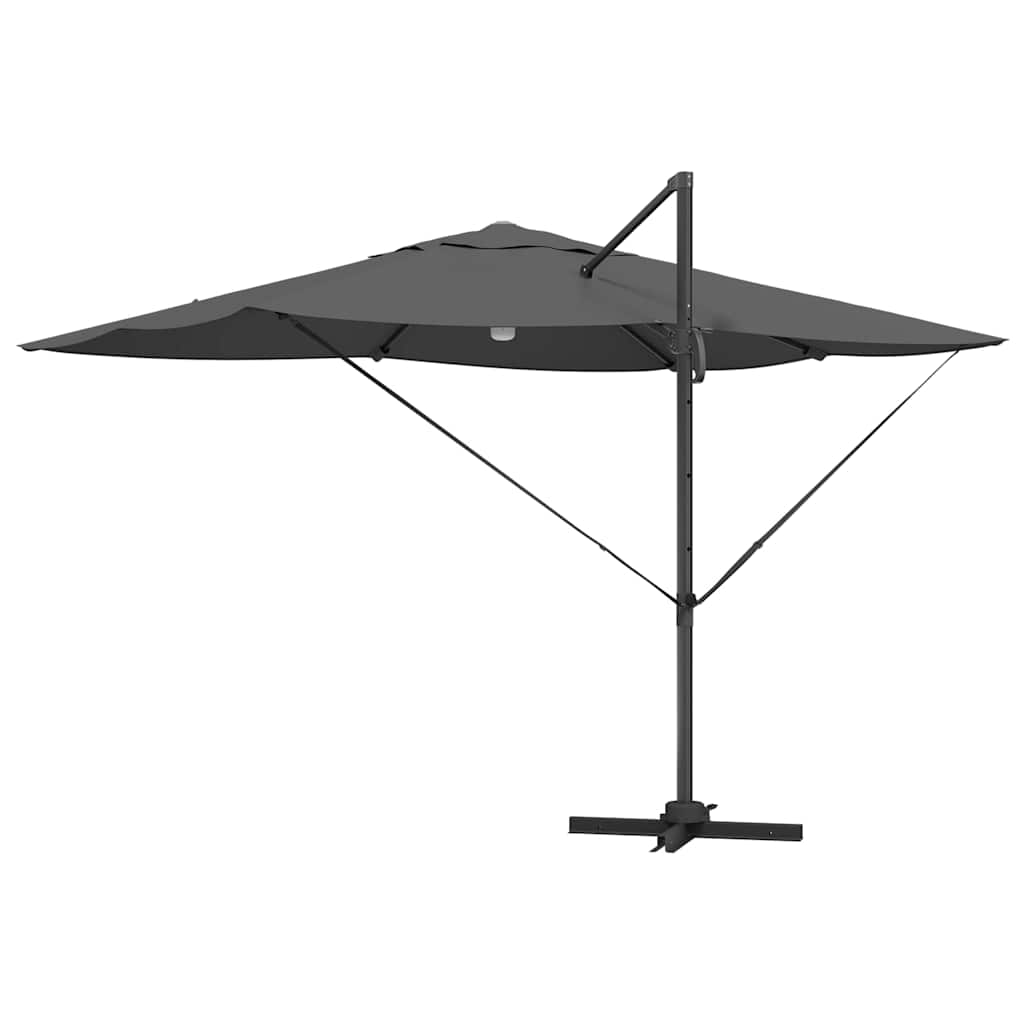 Parasoll Antrasitt 351 x 250 x 253 cm Polyester og aluminium