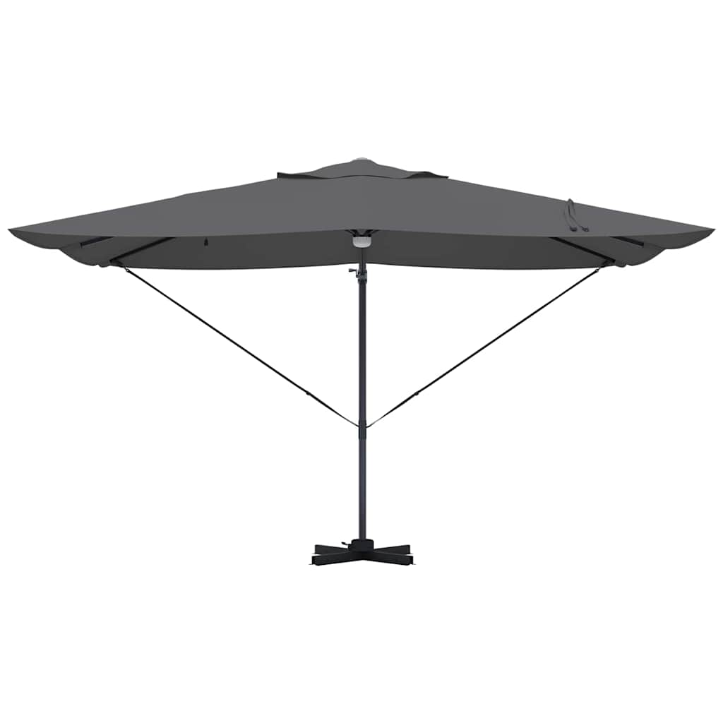 Parasoll Antrasitt 351 x 250 x 253 cm Polyester og aluminium