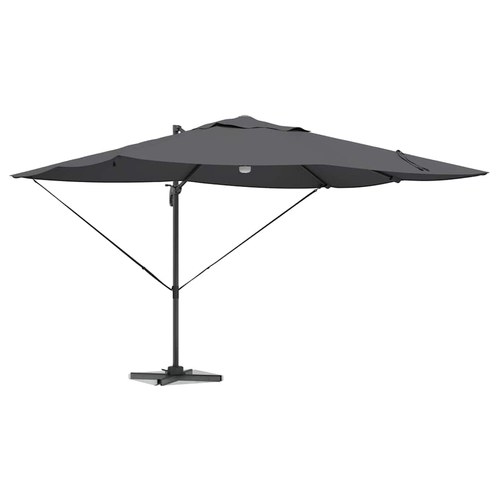 Parasoll Antrasitt 351 x 250 x 253 cm Polyester og aluminium