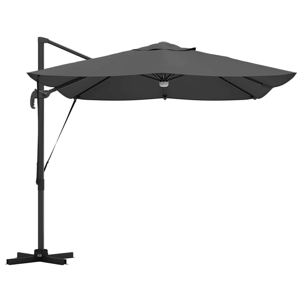 Parasoll Antrasitt 351 x 250 x 253 cm Polyester og aluminium