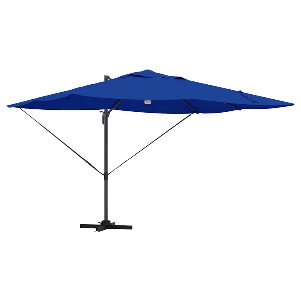 Parasoll 351 x 250 x 253 cm Polyester og aluminium Azurblå