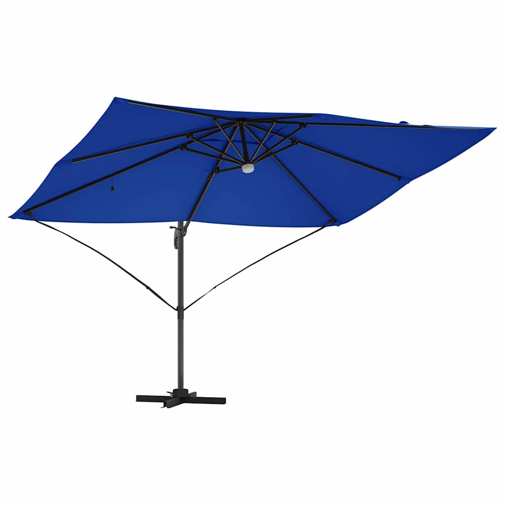 Parasoll 351 x 250 x 253 cm Polyester og aluminium Azurblå