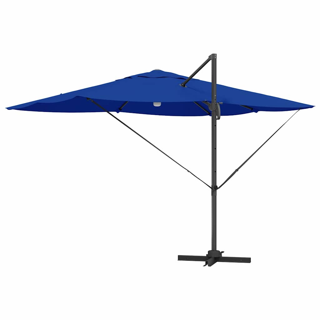 Parasoll 351 x 250 x 253 cm Polyester og aluminium Azurblå