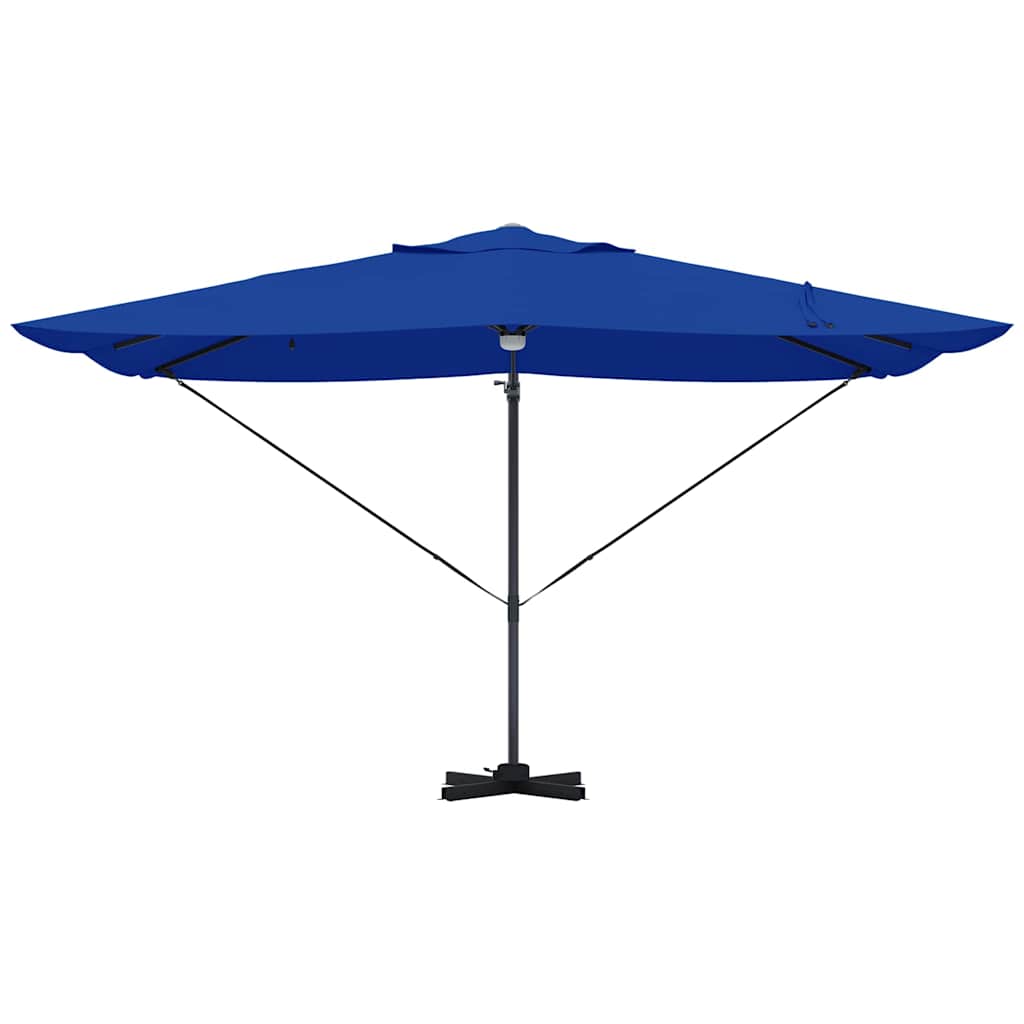 Parasoll 351 x 250 x 253 cm Polyester og aluminium Azurblå