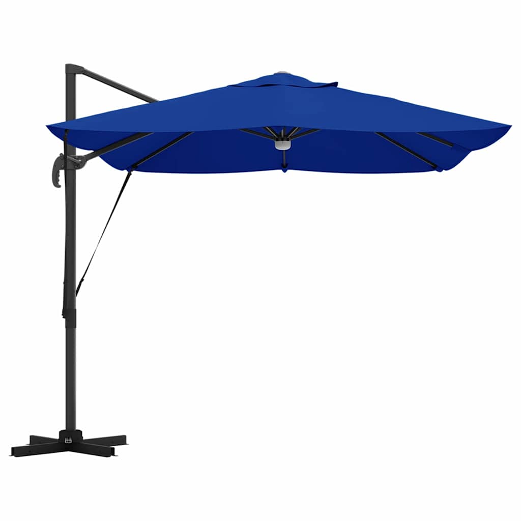 Parasoll 351 x 250 x 253 cm Polyester og aluminium Azurblå