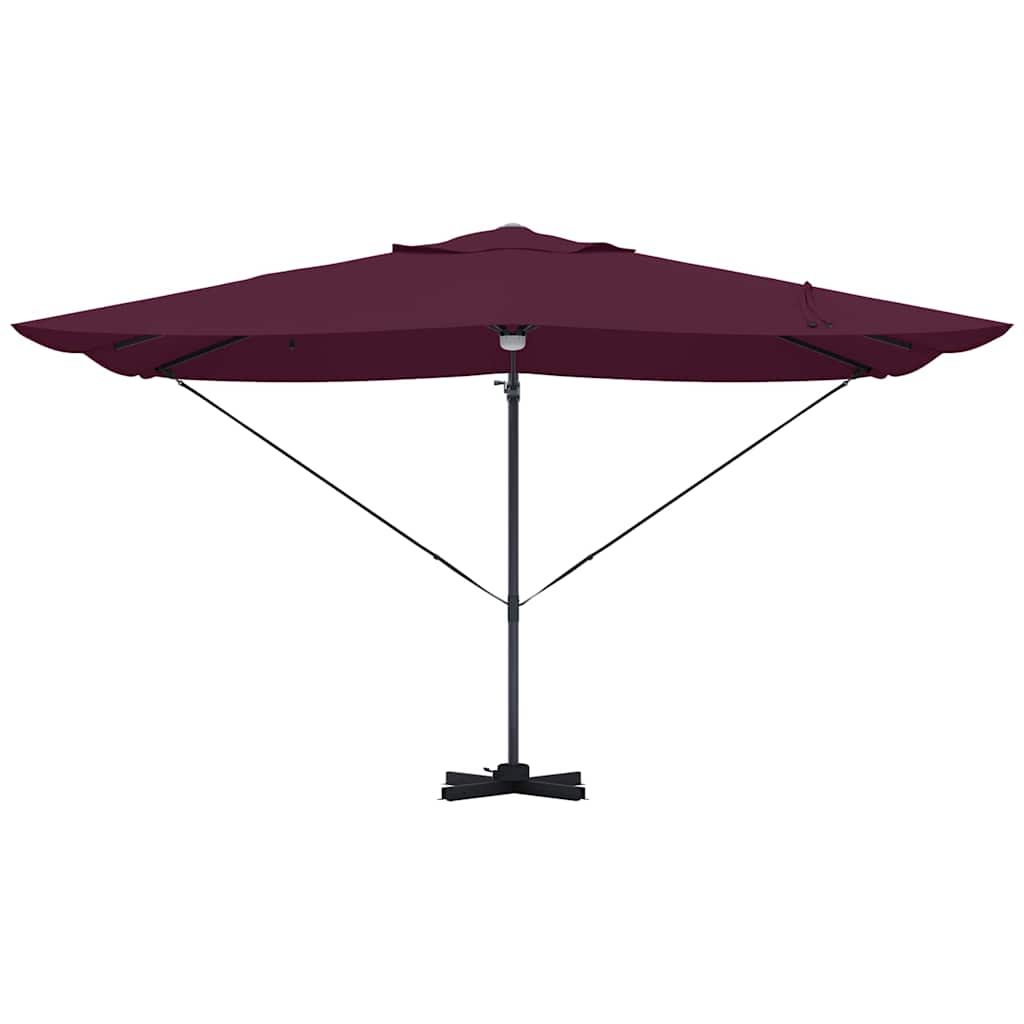 Parasoll Bordeaux Rød 351 x 250 x 253 cm Polyester og aluminium