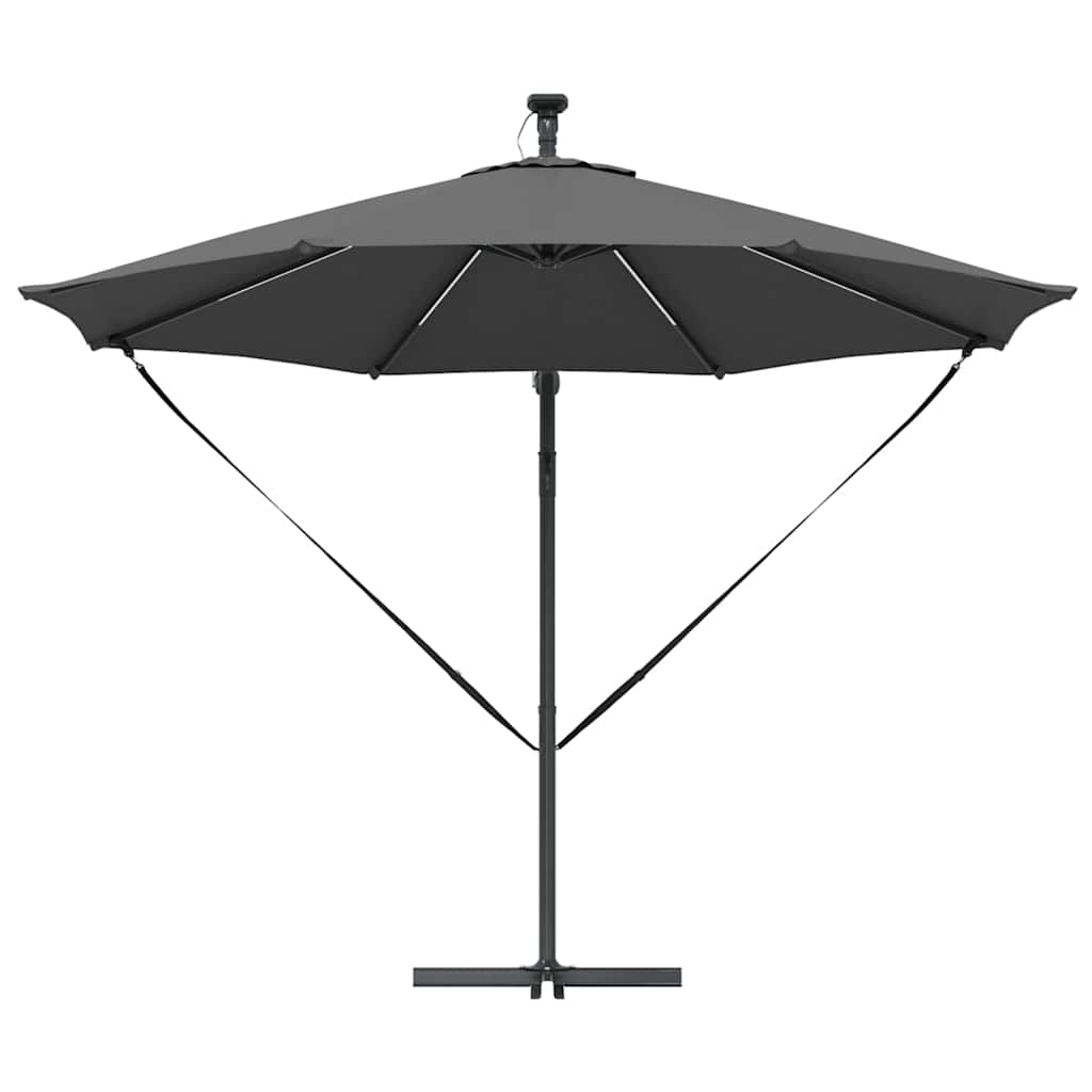 Parasoll Antrasitt 294 x 294 x 248 cm Polyester og aluminium