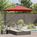 Parasoll Terrakotta 294 x 294 x 248 cm Polyester og aluminium