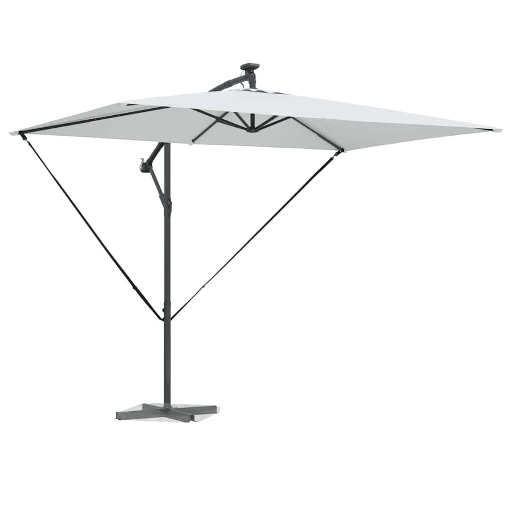 Parasoll sand 294 x 200 x 270 cm Polyester og aluminium