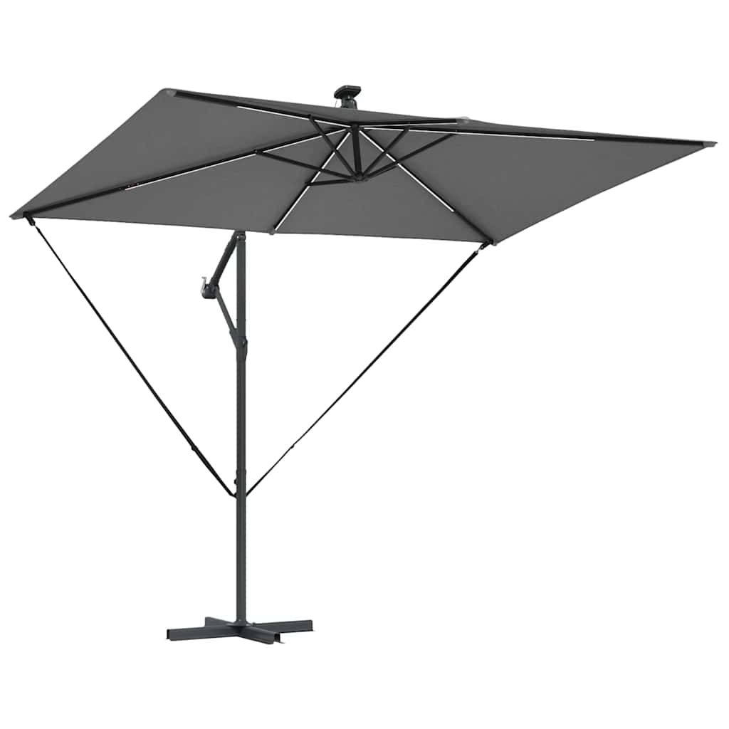 Parasoll Antrasitt 294 x 200 x 270 cm Polyester og aluminium
