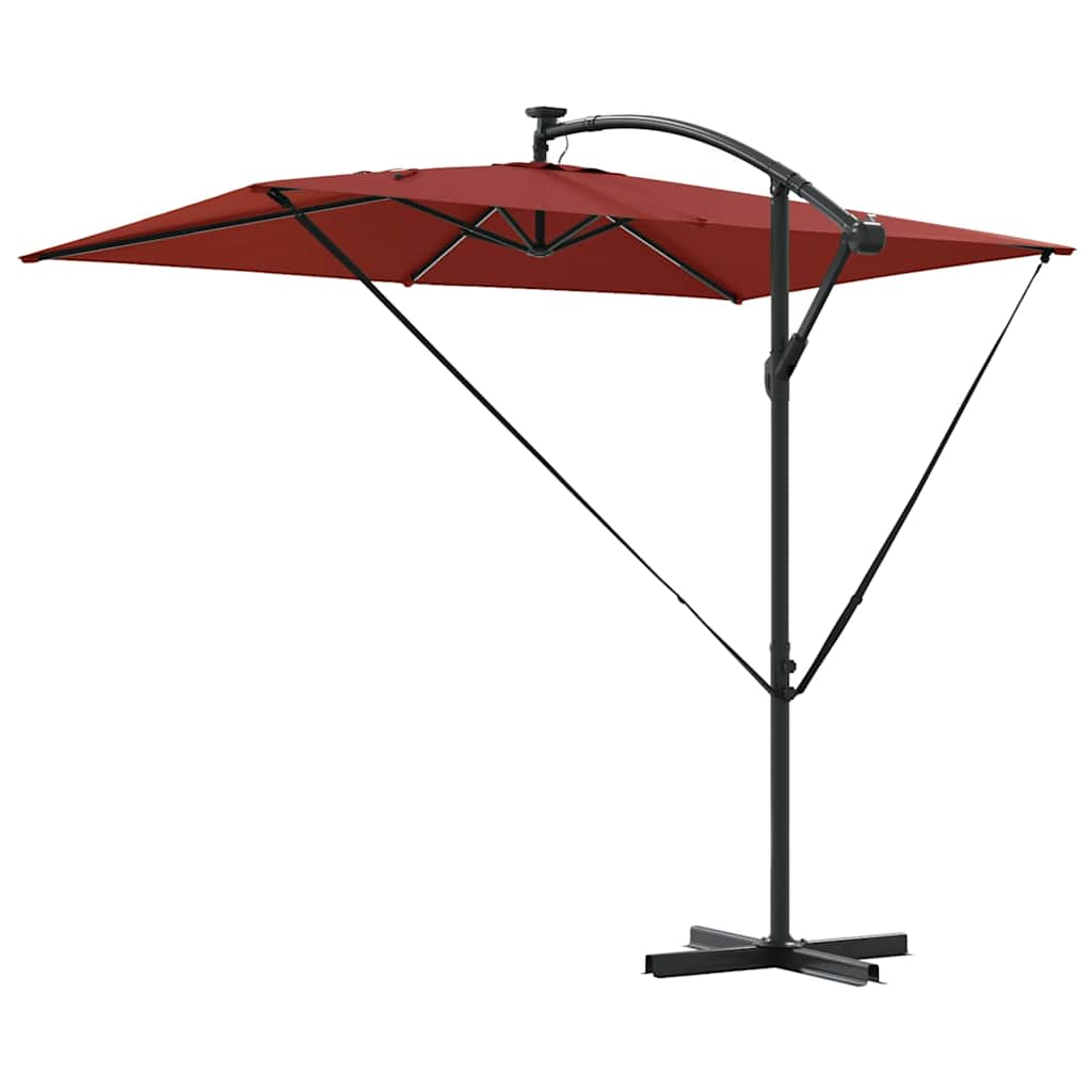 Parasoll Terrakotta 294 x 200 x 270 cm Polyester og aluminium