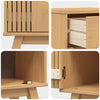 Bathroom Furniture Set med skuff 2 pcs Brun 114 x 43 x 73.5 cm