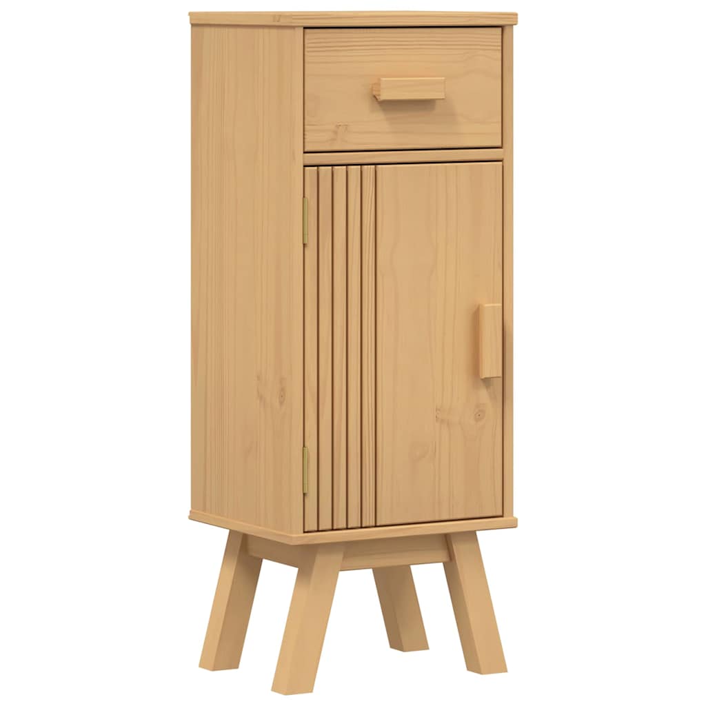 Bathroom Furniture Set med skuff 2 pcs Brun 114 x 43 x 73.5 cm