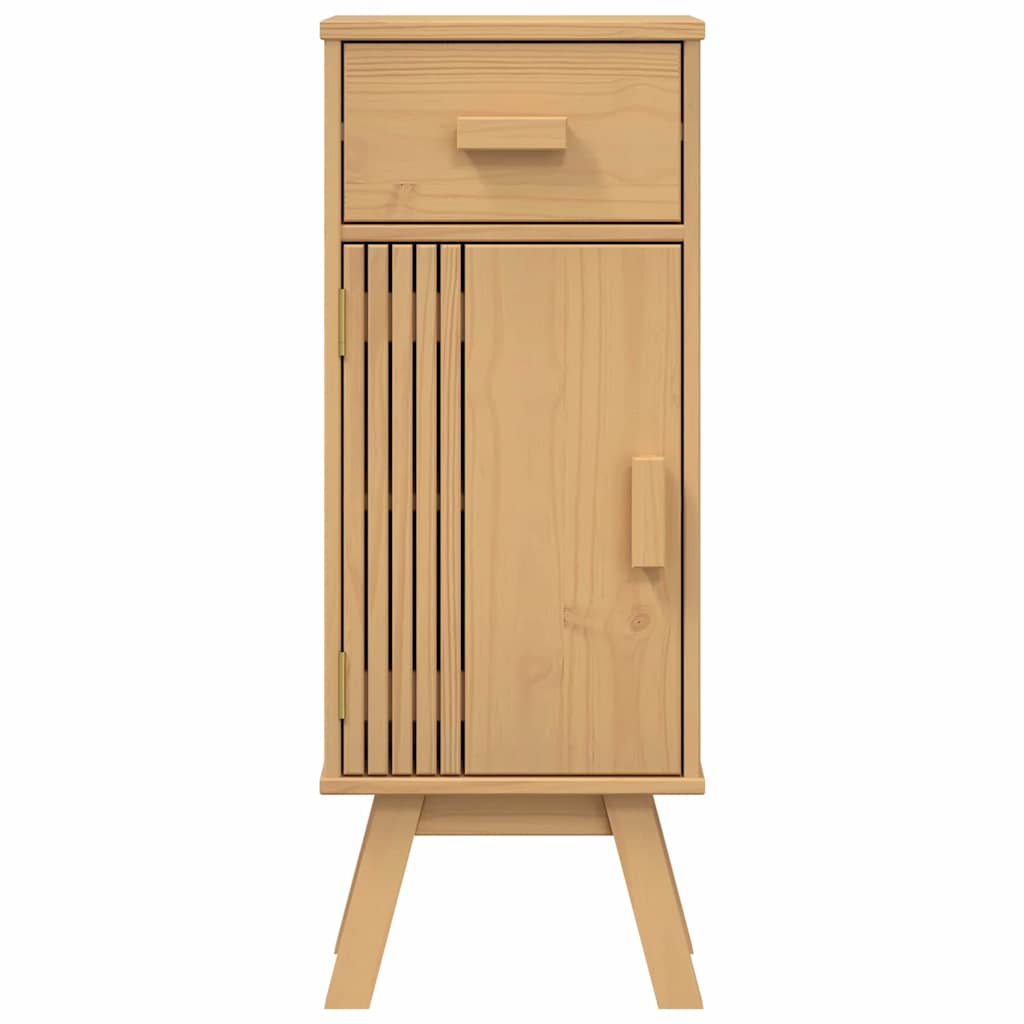 Bathroom Furniture Set med skuff 2 pcs Brun 114 x 43 x 73.5 cm