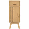 Bathroom Furniture Set med skuff 2 pcs Brun 114 x 43 x 73.5 cm