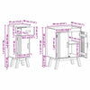 Bathroom Furniture Set med skuff 2 pcs Brun 114 x 43 x 73.5 cm