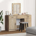 Sminkebord med speillys Brun 50 x 41 x 135 cm Konstruert tre