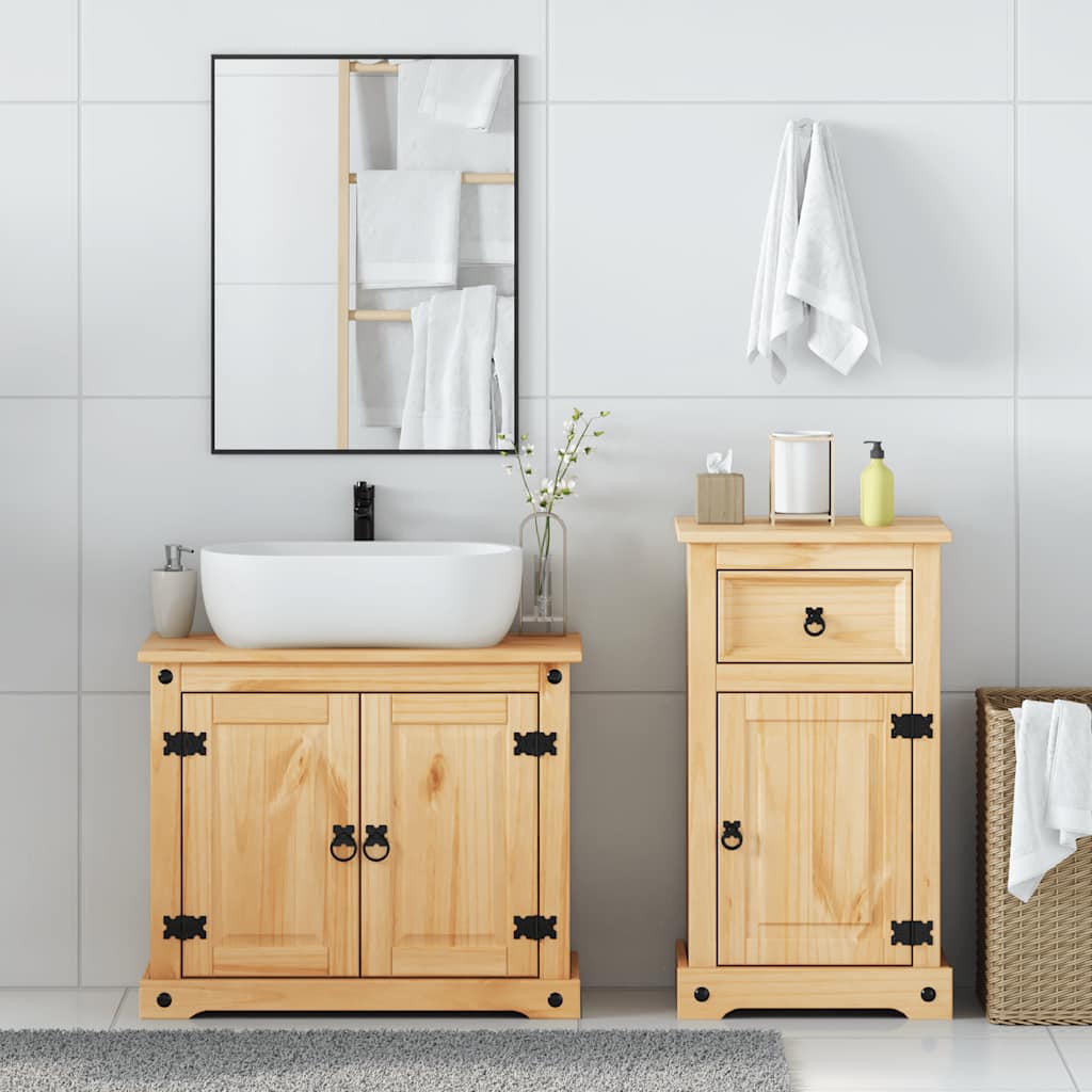 Baderomsskap 2 stk Corona heltre furu