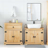 Baderomsskap 2 stk Corona heltre furu