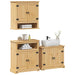 Baderomsskap 3 stk Corona heltre furu vidaXL