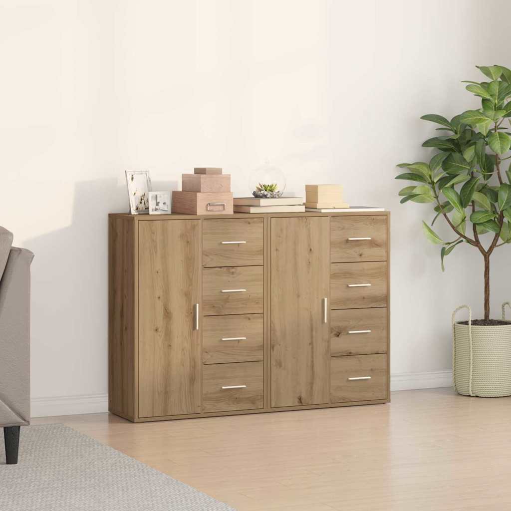 Serviesskap 2 pcs Artisan Eik 60 x 31 x 84 cm Konstruert tre