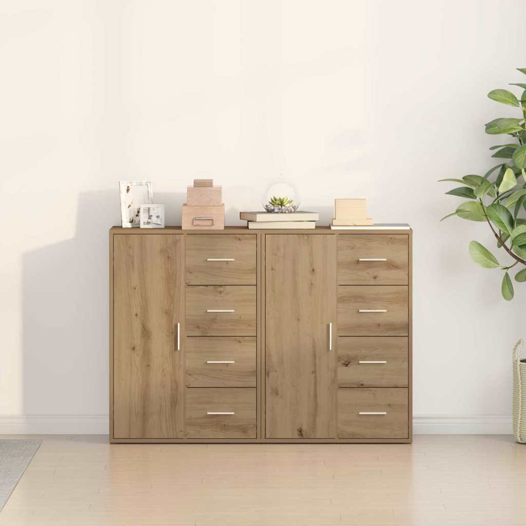 Serviesskap 2 pcs Artisan Eik 60 x 31 x 84 cm Konstruert tre