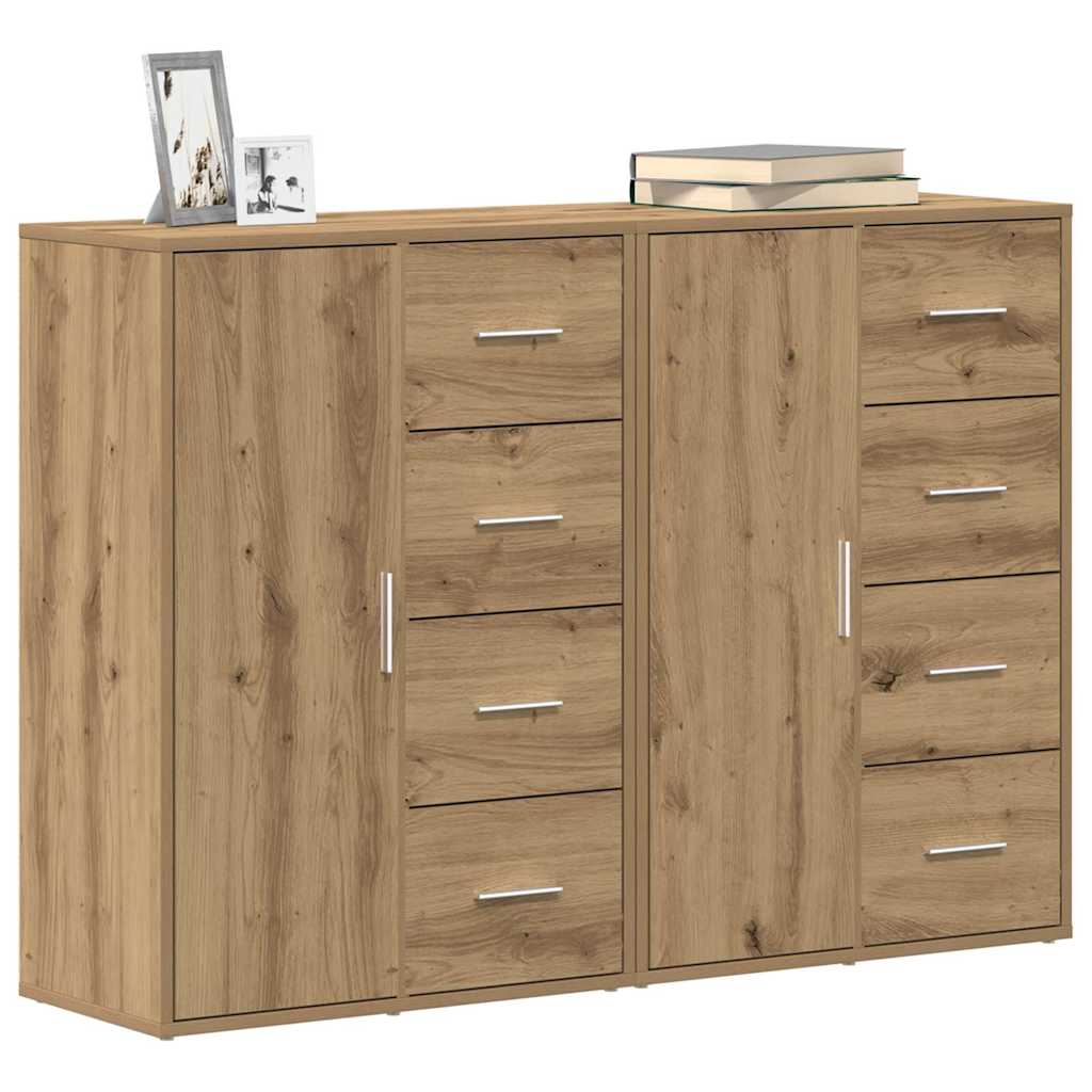 Serviesskap 2 pcs Artisan Eik 60 x 31 x 84 cm Konstruert tre