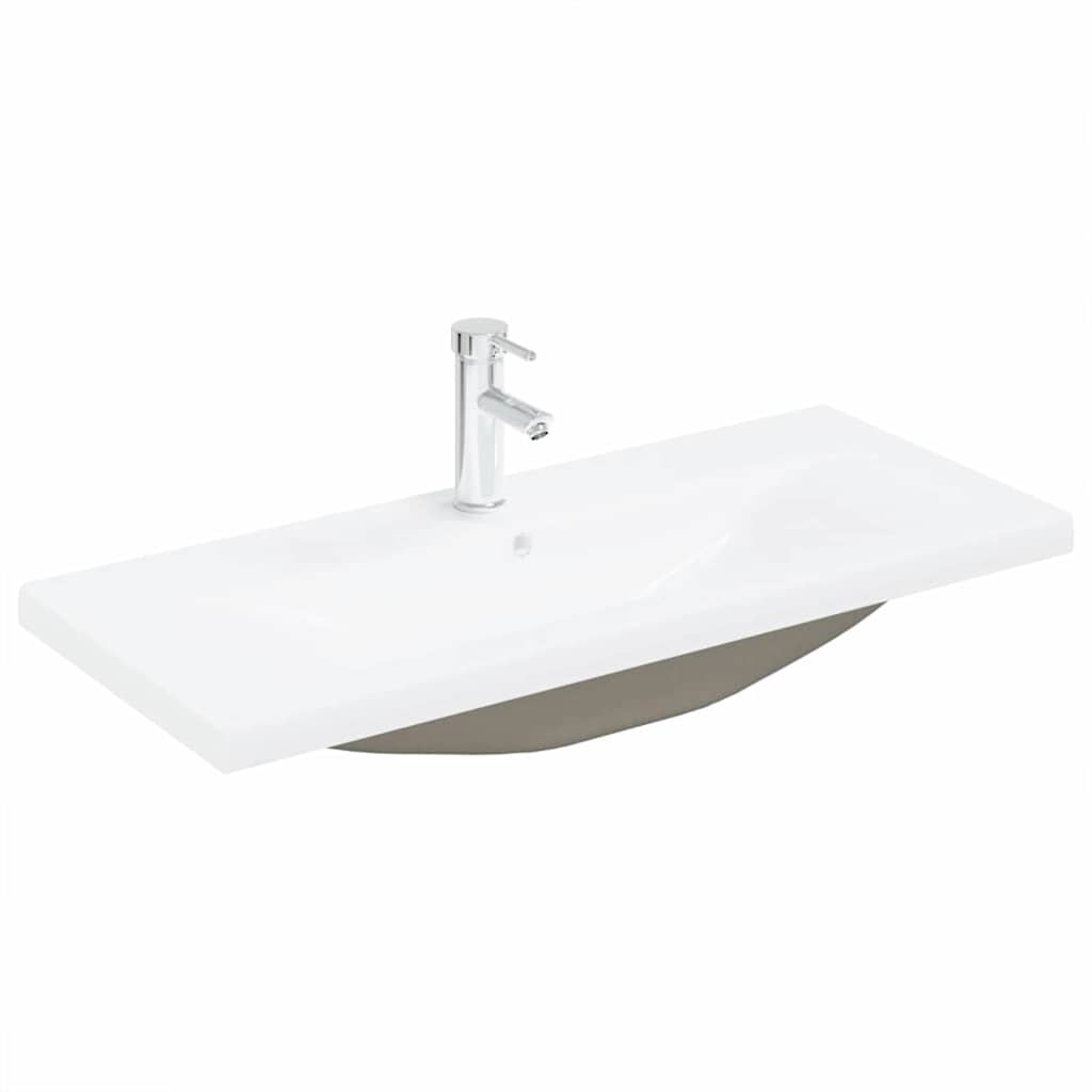 Bathroom Furniture Set Veggmontert 3 pcs Svart Eik 90x38.5x46cm