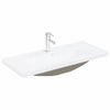 Bathroom Furniture Set Veggmontert 3 pcs Svart Eik 90x38.5x46cm
