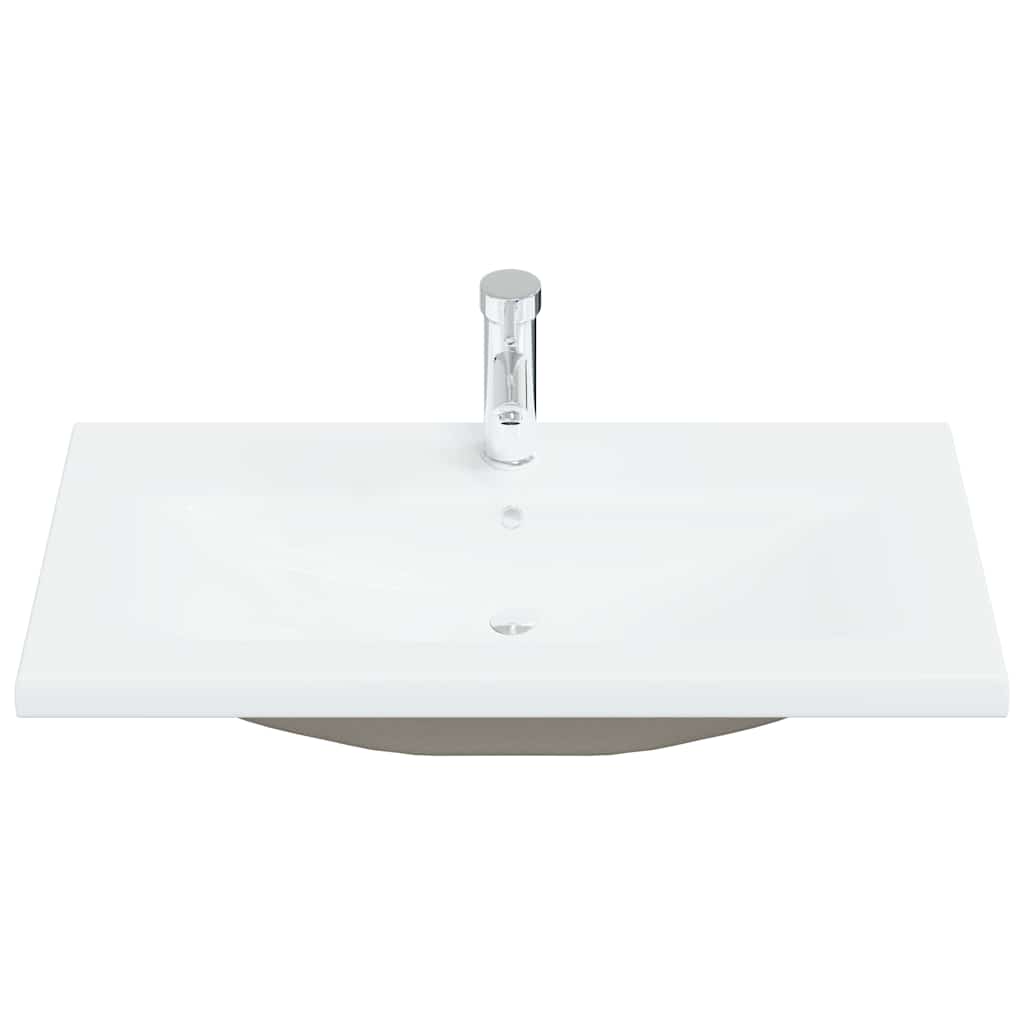 Baderomsinnredningssett 3 pcs Svart eik 80 x 38.5 x 45 cm
