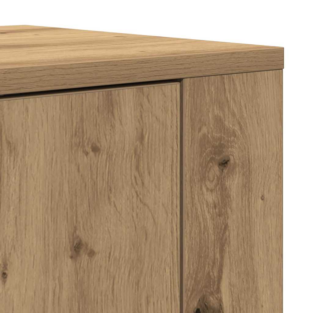 Høyskap Artisan Eik 80 x 33 x 150 cm Konstruert tre vidaXL