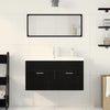 Baderomsinnredningssett 3 pcs Svart Eik 90 x 38.5 x 46 cm