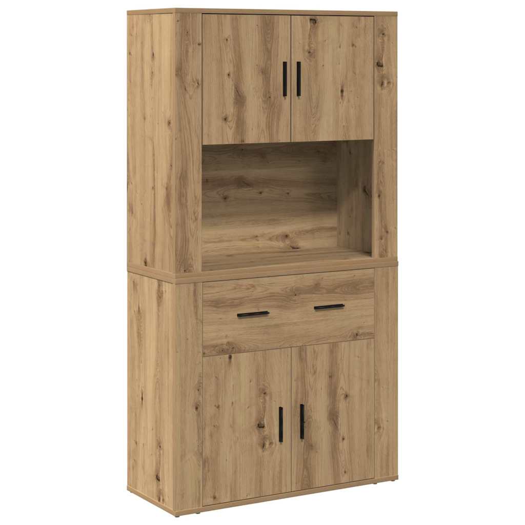 Høyskap artisan eik 80 x 33 x 150 cm Konstruert tre