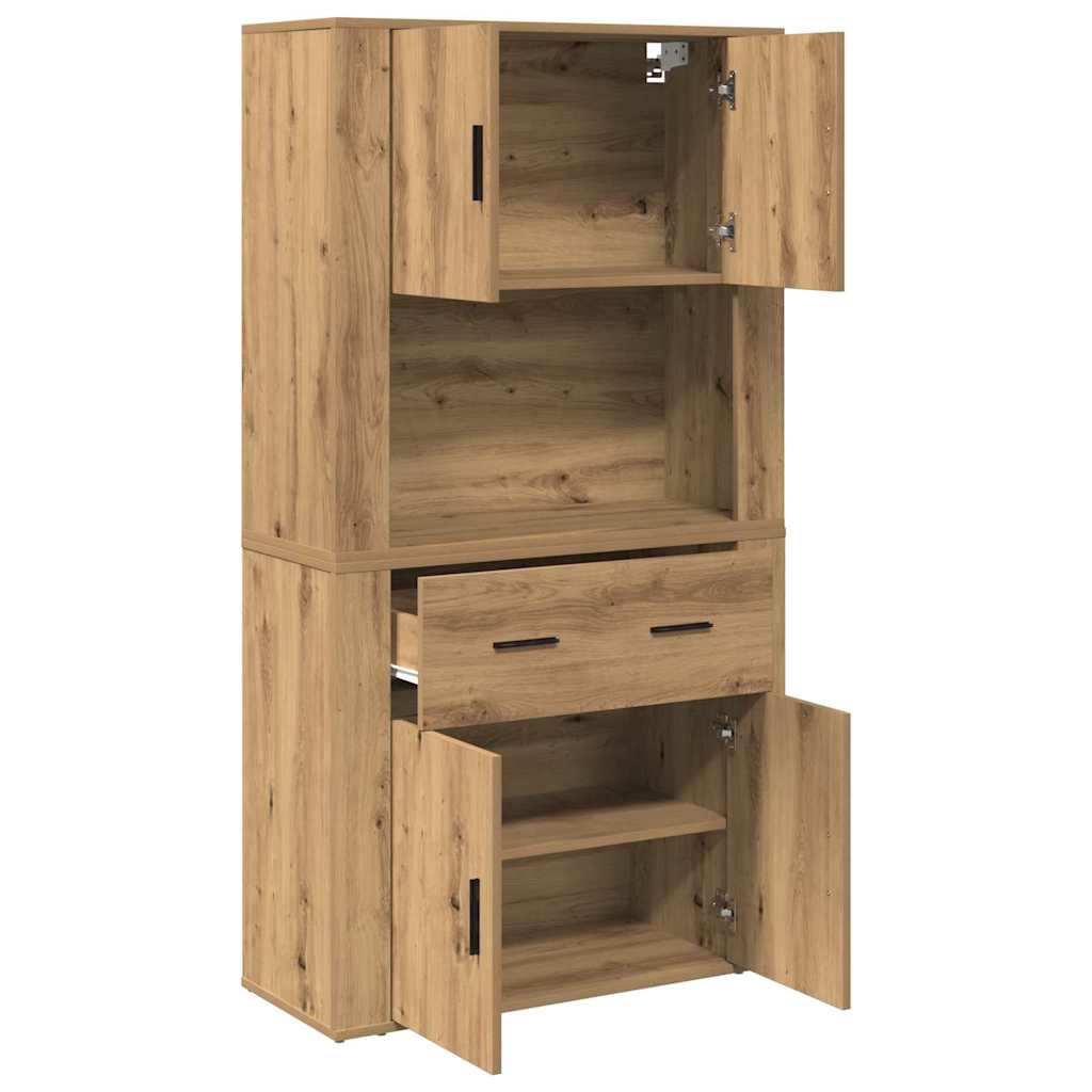 Høyskap artisan eik 80 x 33 x 150 cm Konstruert tre