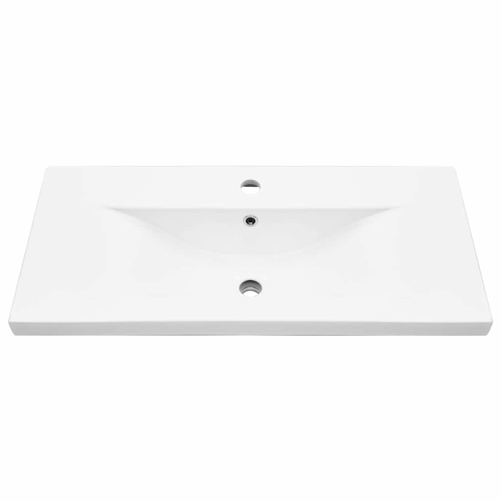Baderomsinnredningssett 3 pcs Svart eik 80 x 38.5 x 45 cm