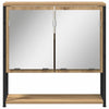 Baderomsinnredningssett med lagring 3 pcs Brun 80 x 30 x 60 cm