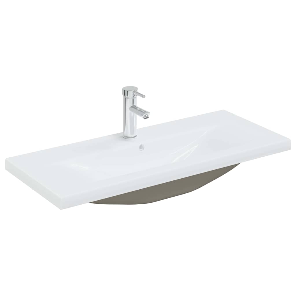 Baderomsinnredningssett 2 pcs Svart Eik 90 x 38.5 x 46 cm