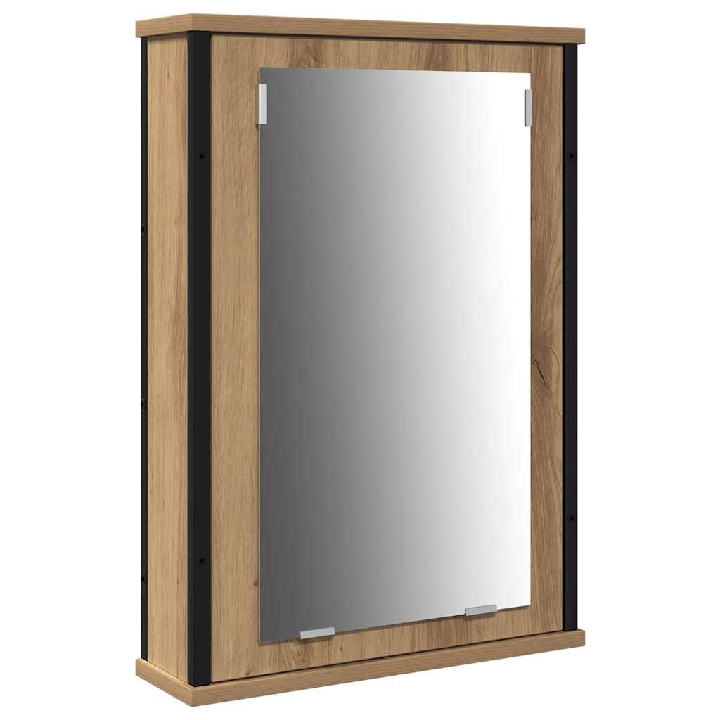 Baderomsspeilskap 3 pcs Brun 80 x 30 x 60 cm Konstruert tre