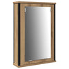 Baderomsspeilskap 3 pcs Brun 80 x 30 x 60 cm Konstruert tre
