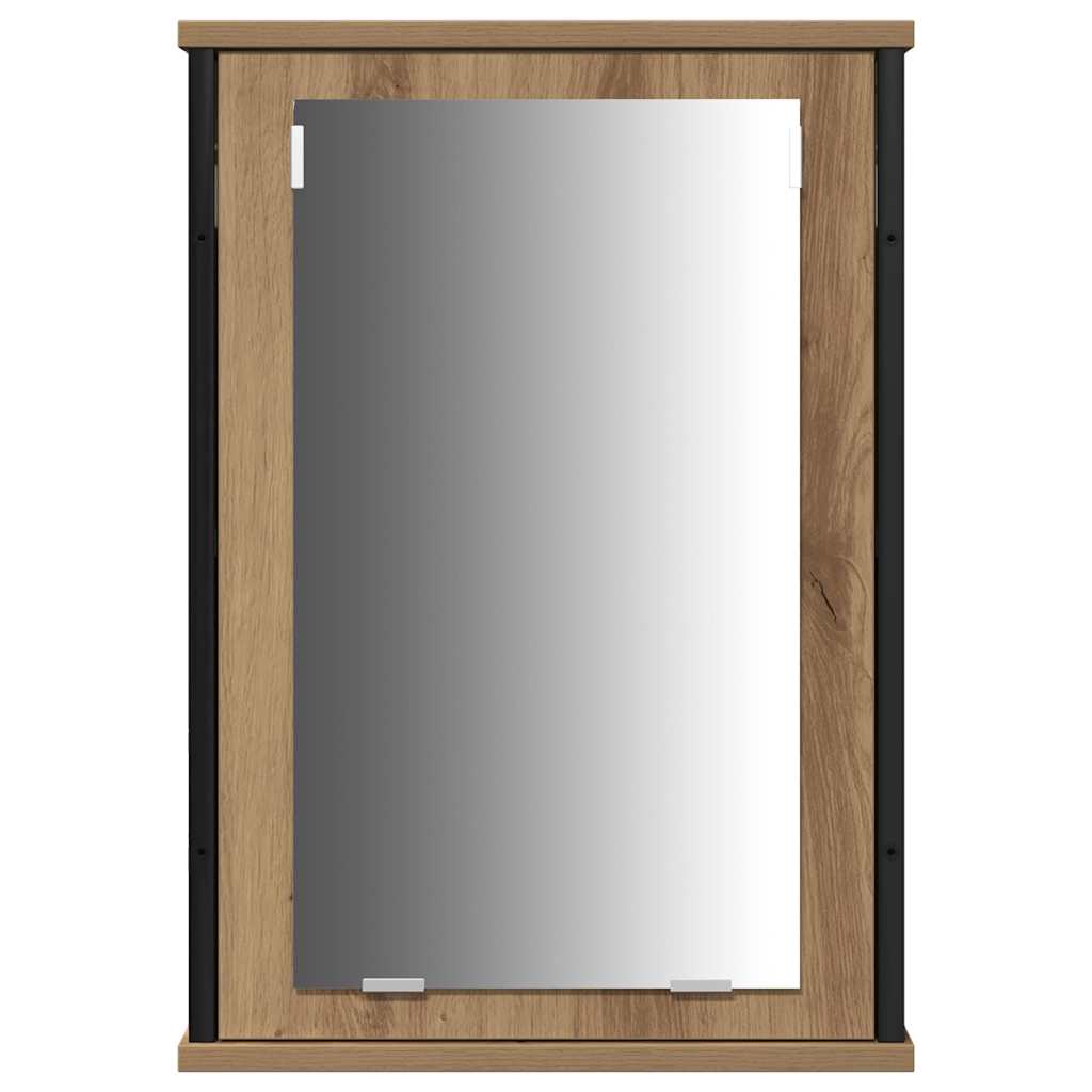 Baderomsspeilskap 3 pcs Brun 80 x 30 x 60 cm Konstruert tre