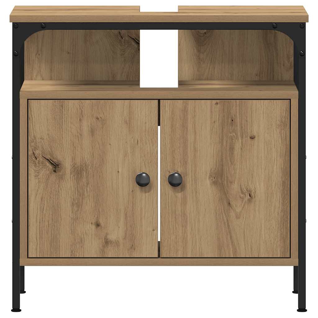 Baderomsspeilskap 3 pcs Brun 80 x 30 x 60 cm Konstruert tre